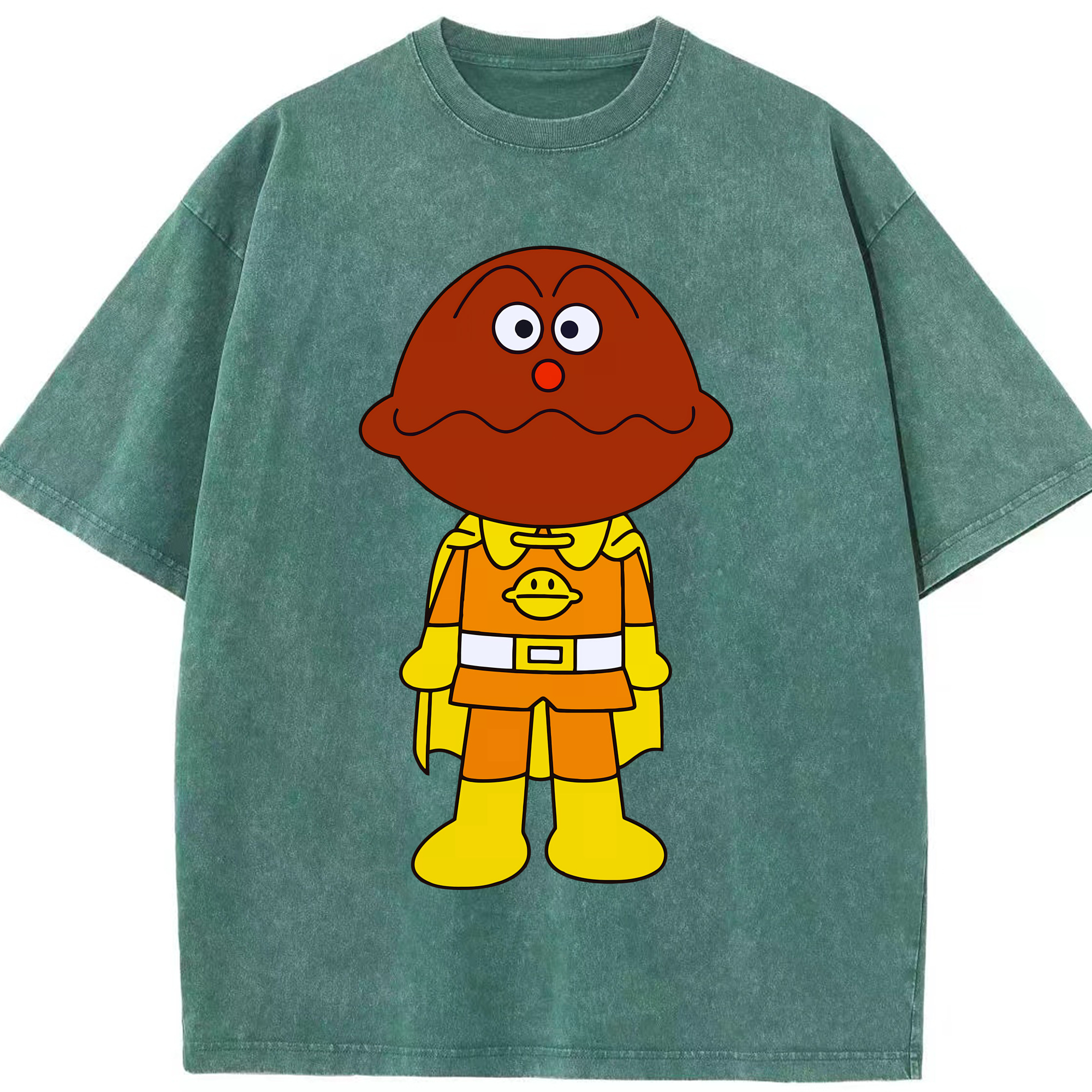 （画像用） アンパンマン Anpanman 綿100% ヴィンテージ風 半袖Tシャツ（フロントプリント）